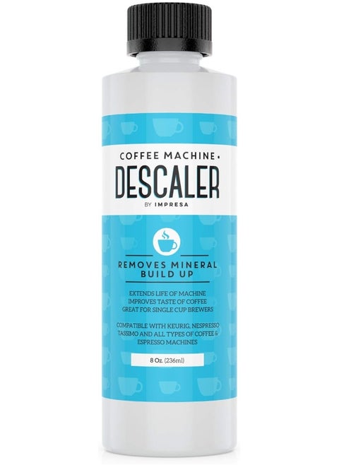 Descaler (2 Uses Per Bottle) - Made in the USA - Universal Descaling Solution for Keurig, Nespresso, Delonghi and All Single Use Coffee and Espresso Machines