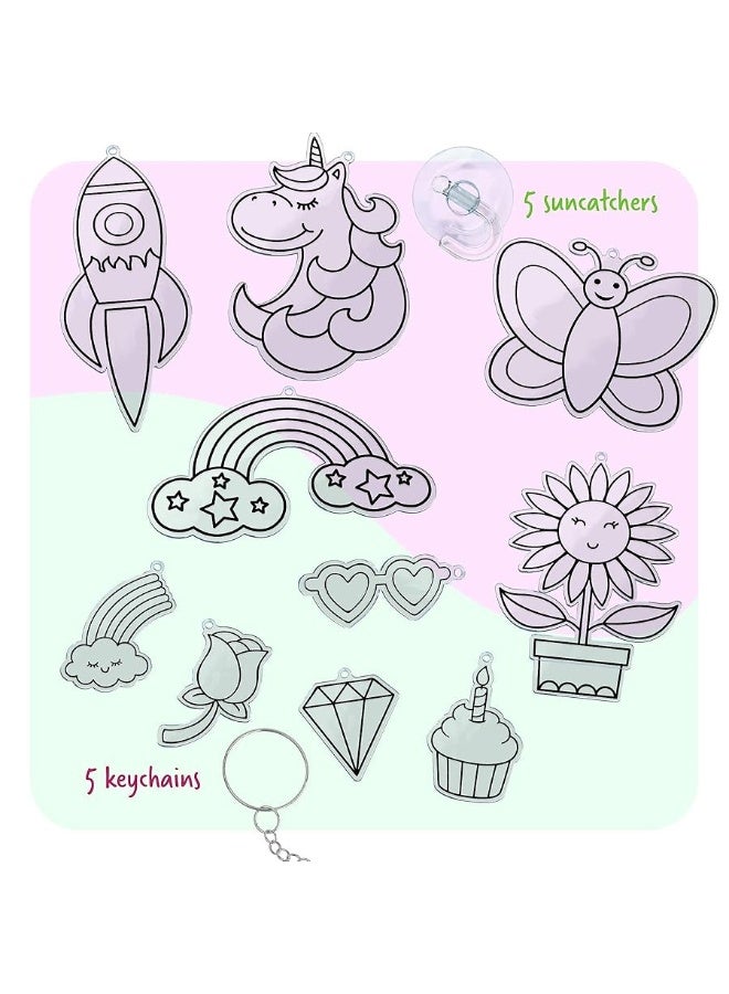 Dan&Darci Diamond Art Kit for Kids - Gem Painting Arts & Crafts Kits for Ages 6-12, Gifts for 6, 7, 8, 9, 10, 11, 12 Year Old Boy & Girl - Girls Birthday Toys Gift Ideas - Craft Activities Age 6+ - Image 4