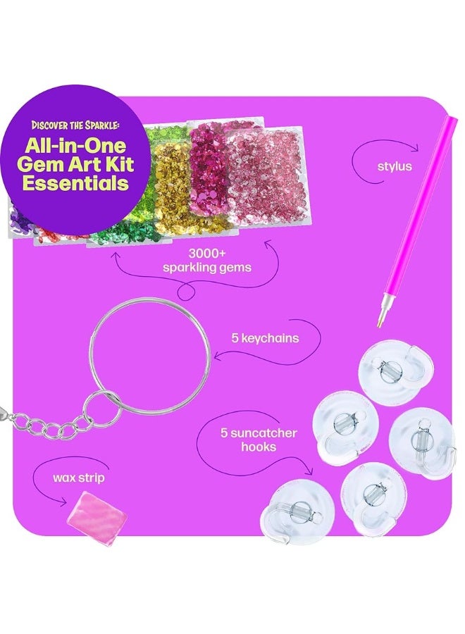 Dan&Darci Diamond Art Kit for Kids - Gem Painting Arts & Crafts Kits for Ages 6-12, Gifts for 6, 7, 8, 9, 10, 11, 12 Year Old Boy & Girl - Girls Birthday Toys Gift Ideas - Craft Activities Age 6+ - Image 2