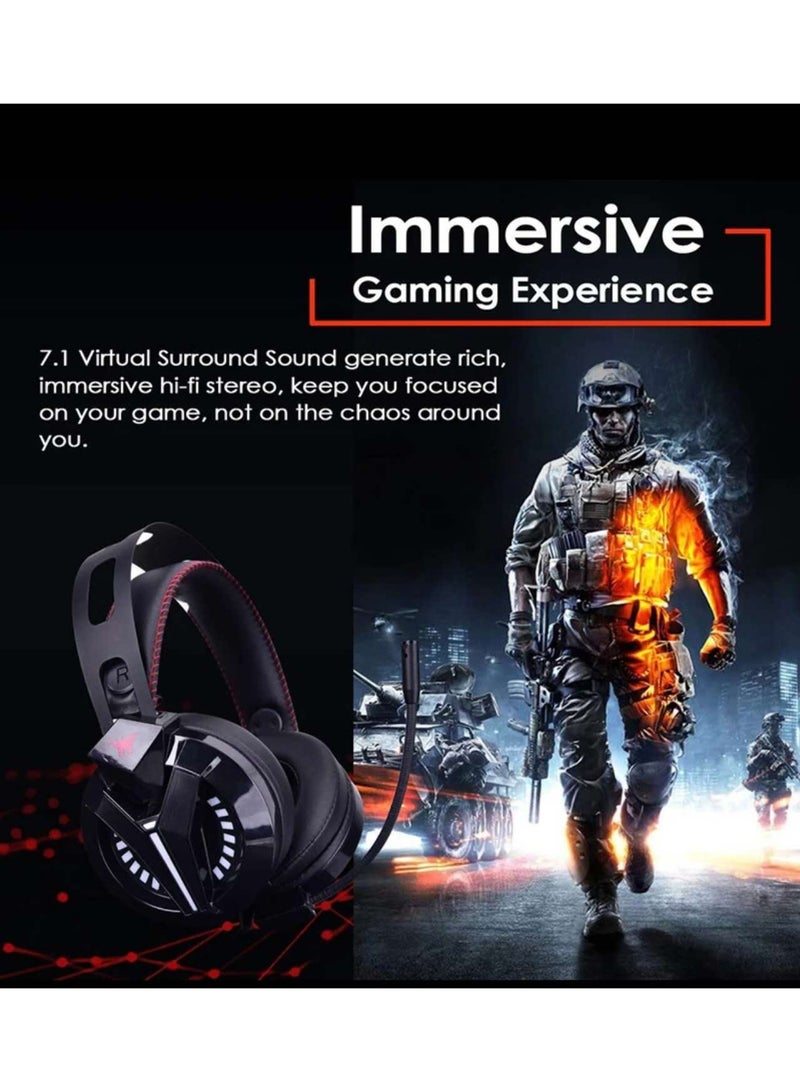 كومبات وينج سماعة رأس كومبات وينج M180 برو للكمبيوتر الشخصي متوافقة مع بلاي ستيشن 4 وسماعات رأس للألعاب مقاس 3.5 مم - Image 2