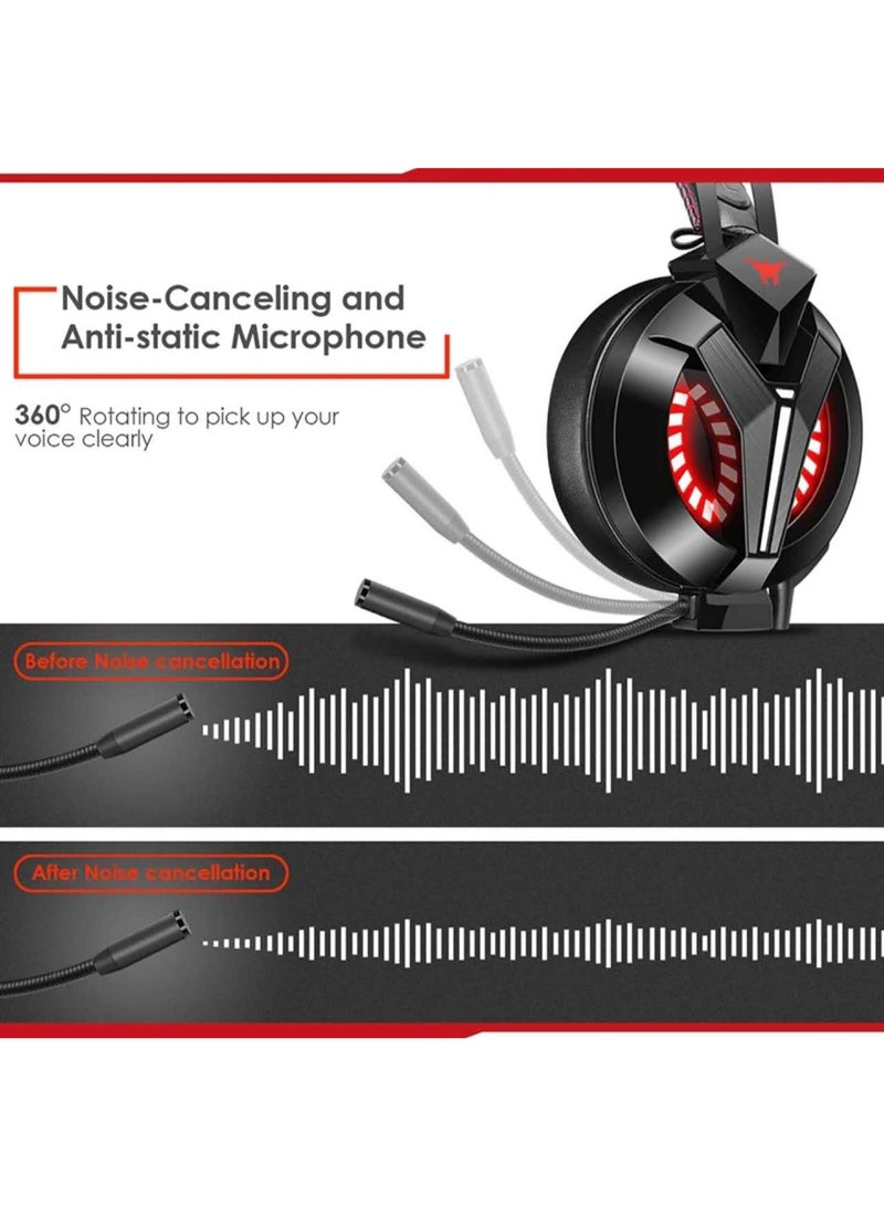 كومبات وينج سماعة رأس كومبات وينج M180 برو للكمبيوتر الشخصي متوافقة مع بلاي ستيشن 4 وسماعات رأس للألعاب مقاس 3.5 مم - Image 3