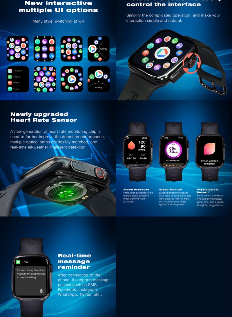 Fila Unisex Heart Rate Monitor Smartwatch, SW/37, size 45mm - Image 4