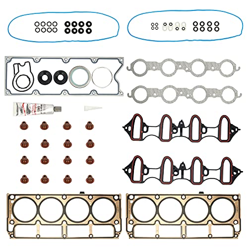 BRTEC Head Gasket Set for Chevy GMC Cadillac Buick Isuzu Hummer Silverado Sierra 1500 Tahoe Yukon 2002-2011; Trailblazer Envoy SSR Express Savana 1500 2500 3500 Suburban H3 Ascender 9-7X - OHV 4.8L 5.3L - Image 3
