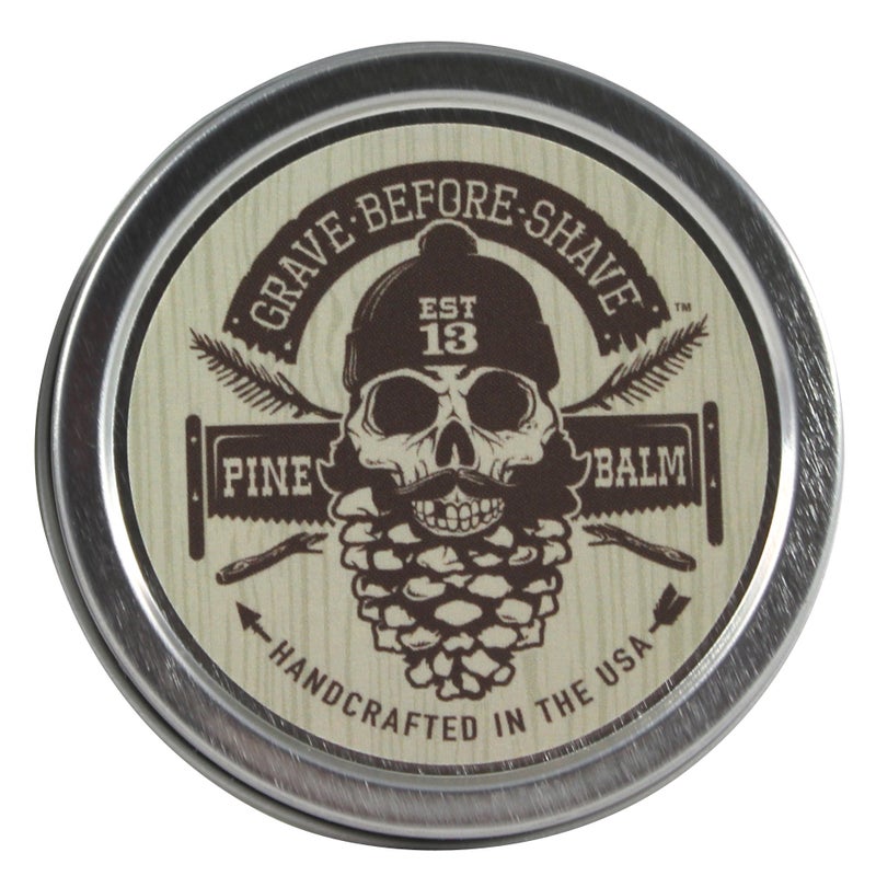 Grave Before Shave Pine Scent Beard Balm PineCedar wood scent 2 oz