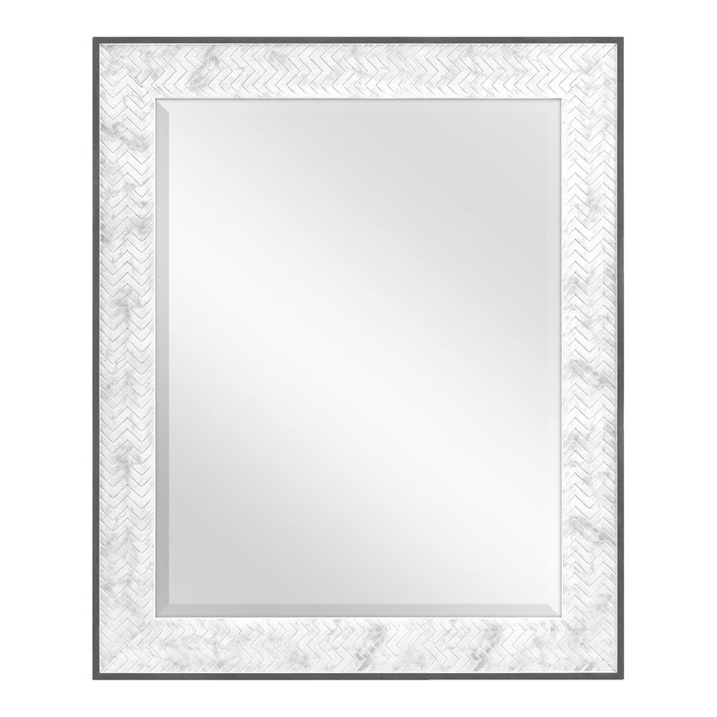 MCS MCS 22x28 Inch Chevron 28x34 Overall Size Marble 66945 Mirror Marble 