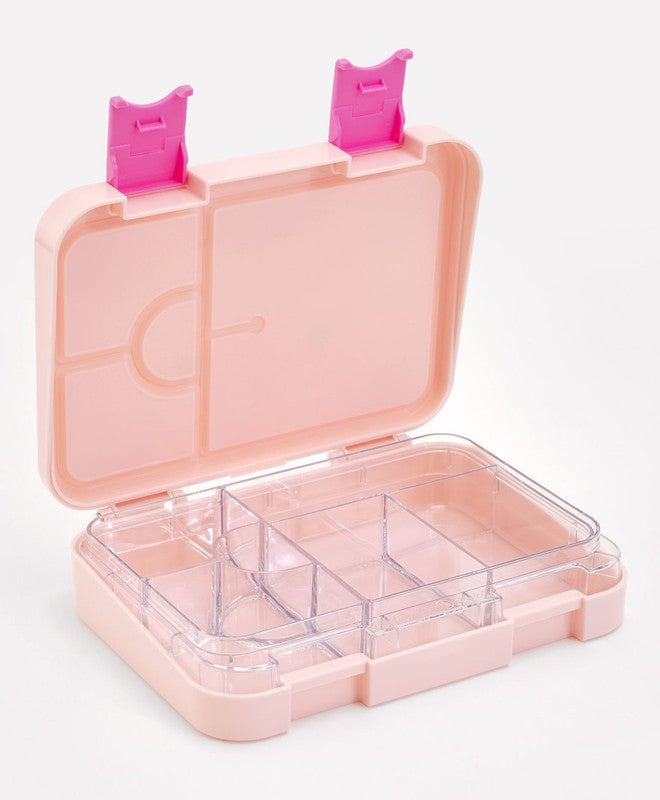 Bonfino Lunch Box, Cat Theme, Easy to Carry, Leak-Proof Lid, Microwave Safe, 3 Years+, 22 x 15.5 x 5cm - Pink - Image 3