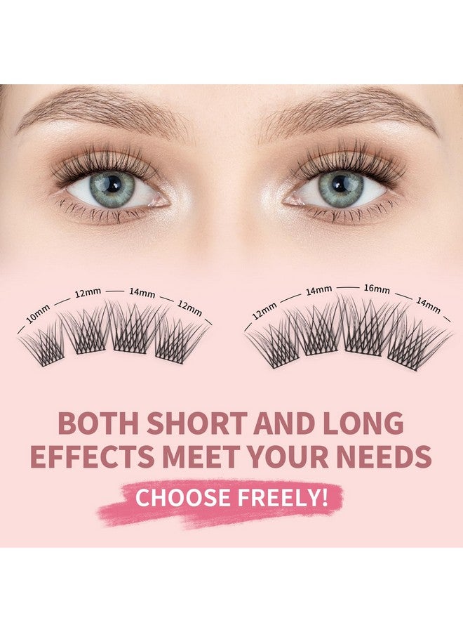 MLEN DIARY Lash Cluster DIY Eyelash Extensions 100 Clusters Lashes 10-16mm D Curl Mega Wispy Volume Individual Lashes Eyelash Clusters Extensions DIY at Home - Image 3