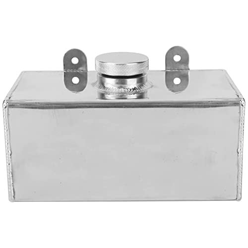 BOMLING Windscreen Washer Bottle, Universal 2L Aluminum Washer Fluid Reservoir Easy Installation Polished Intercooler Spray Tank Car Parts - Image 1