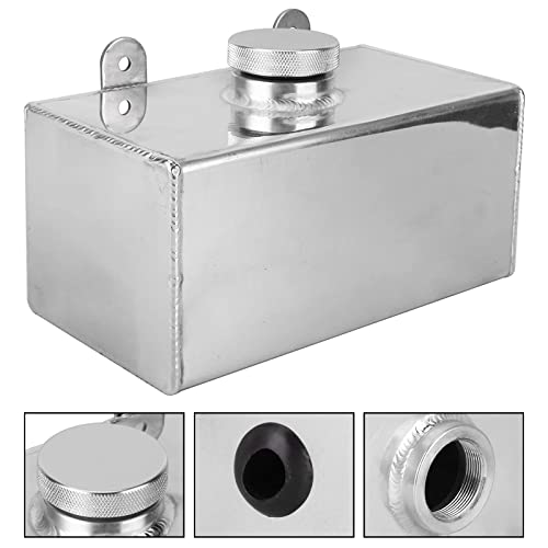 BOMLING Windscreen Washer Bottle, Universal 2L Aluminum Washer Fluid Reservoir Easy Installation Polished Intercooler Spray Tank Car Parts - Image 3