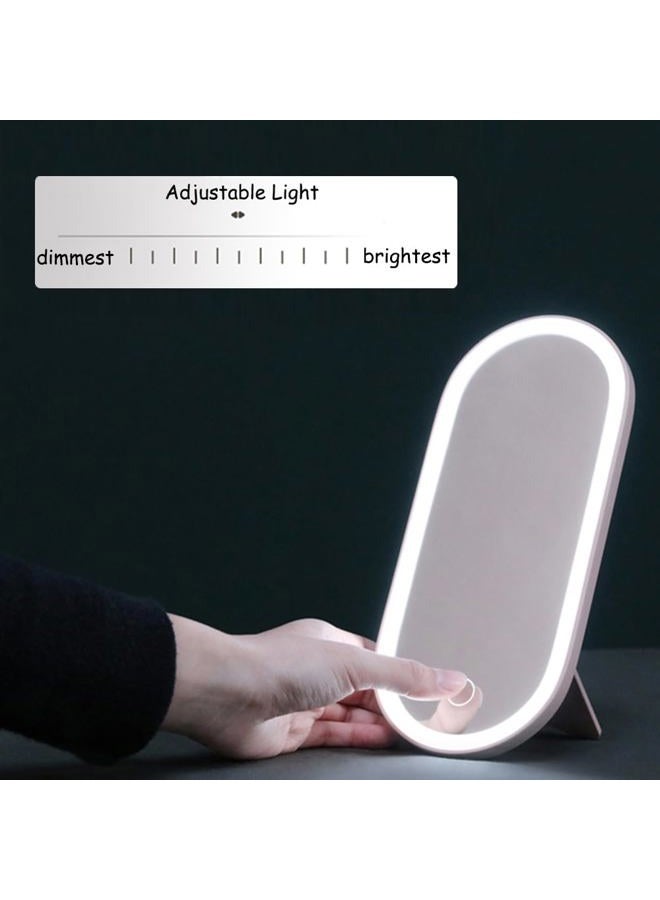 AMYESE حقيبة مكياج 2025 مع مرآة، صندوق مستحضرات تجميل محمول مع مرآة مضاءة LED لغرفة النوم، السفر، منظم مكياج متعدد الاستخدامات لحمل التخزين، حجم السفر، هدية للأمهات والسيدات والفتيات - Image 5