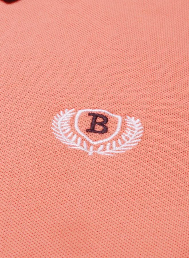 Bushirt Bushirt Embroidered Regular Fit Polo Neck T-Shirt