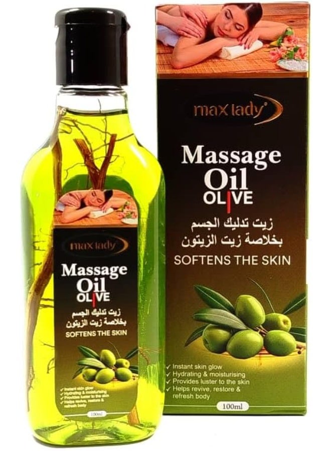 Max Lady Olive Oil for Body Massage - 100ml - Image 1