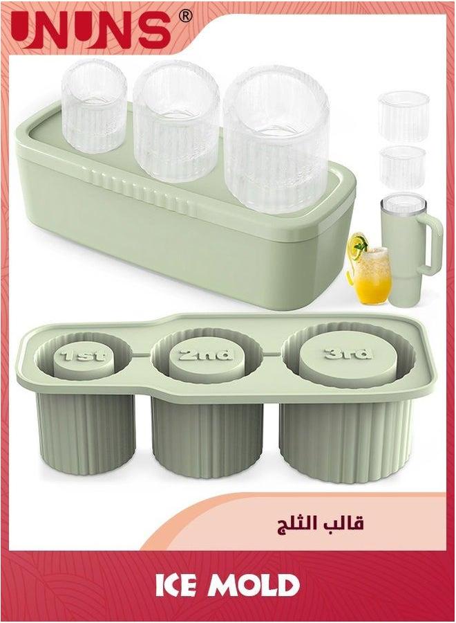 UNUNS Ice Mold Compatible With Stanley Cup,Silicone Cube Tray Lid For 20-40 Oz Accessories,Reusable Maker Chilling Drinks,Easy To Release,Gifts Family - Image 1