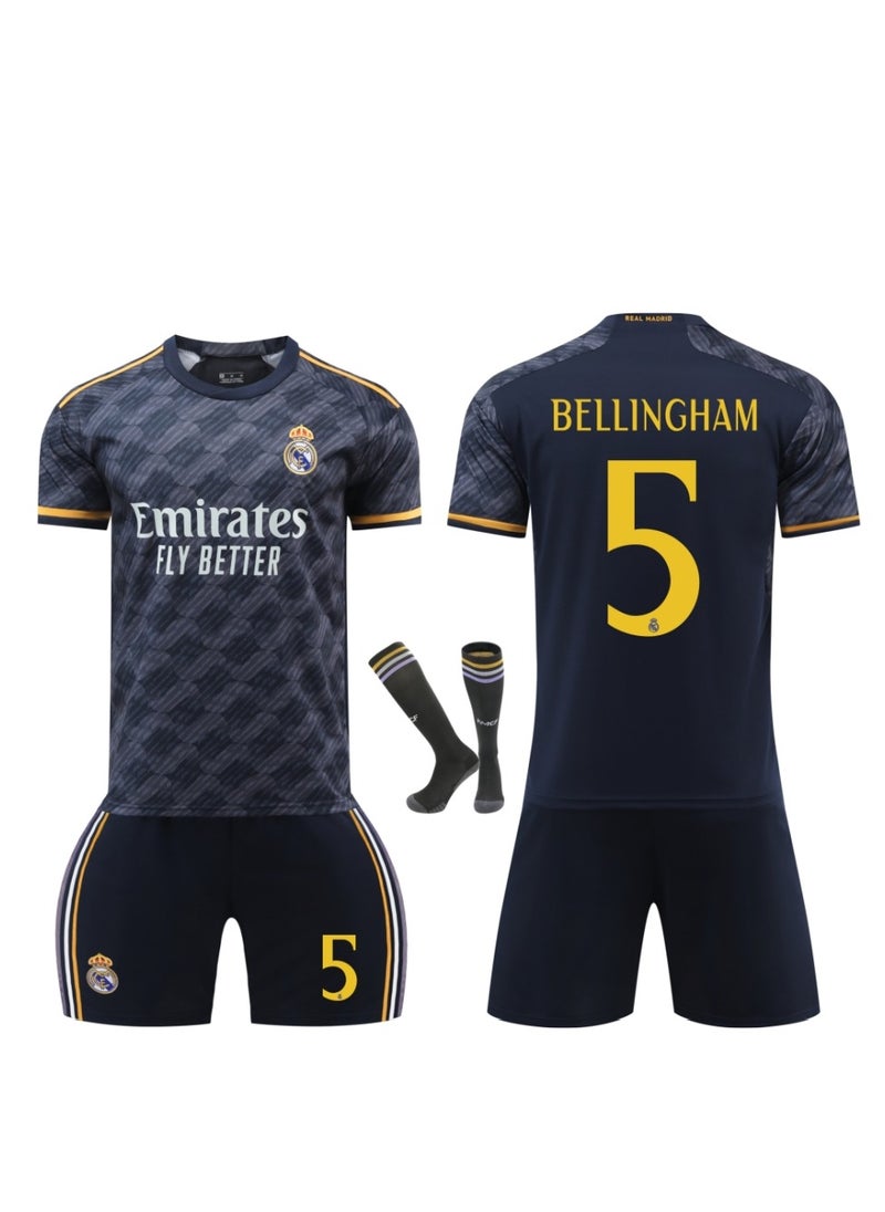 Generic Real Madrid Bellingham No. 5 Football Jerseys Kids Soccer Shirt Sportswear Suit  - Image 5