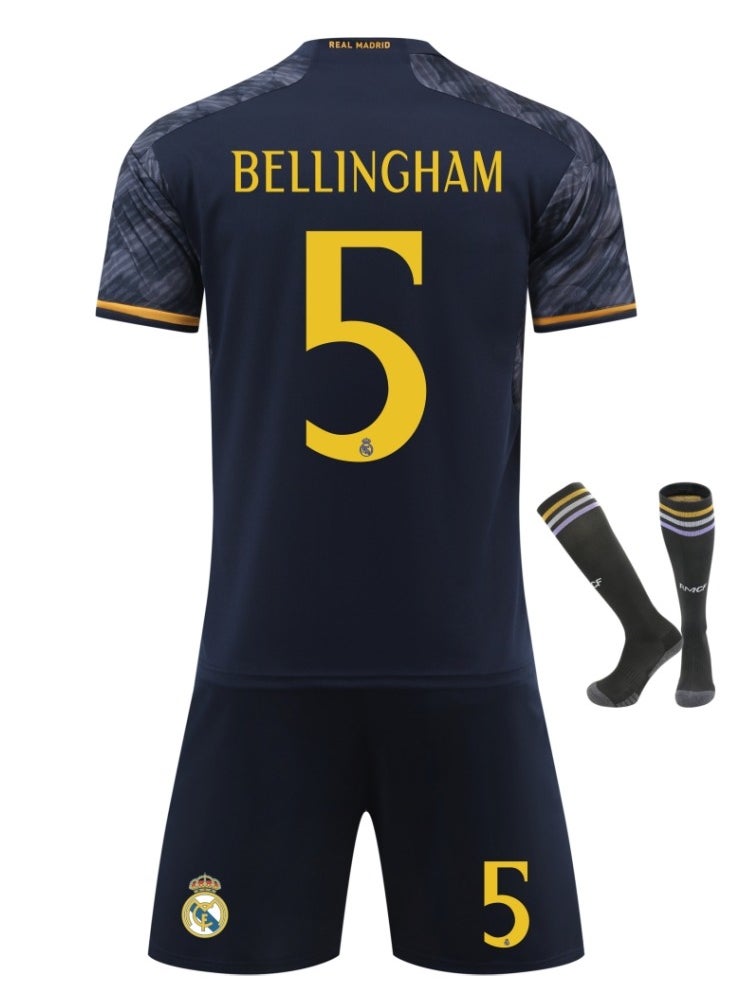 Generic Real Madrid Bellingham No. 5 Football Jerseys Kids Soccer Shirt Sportswear Suit  - Image 1