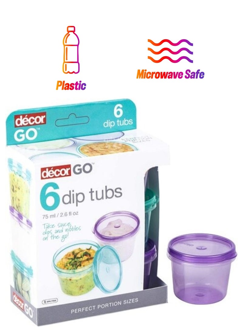 Decor Go Dip Tubs 75 ML 6 Pack - Image 1