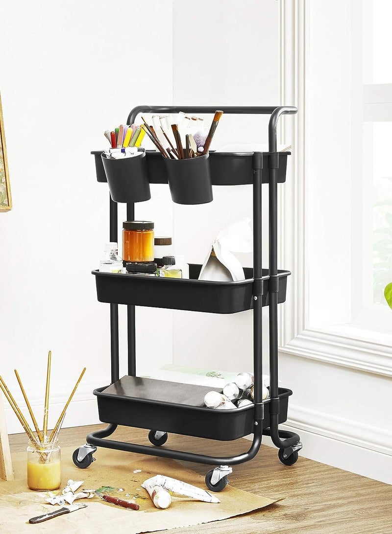 Prince Tier Utility Cart Rolling Storage Shelf - Image 4