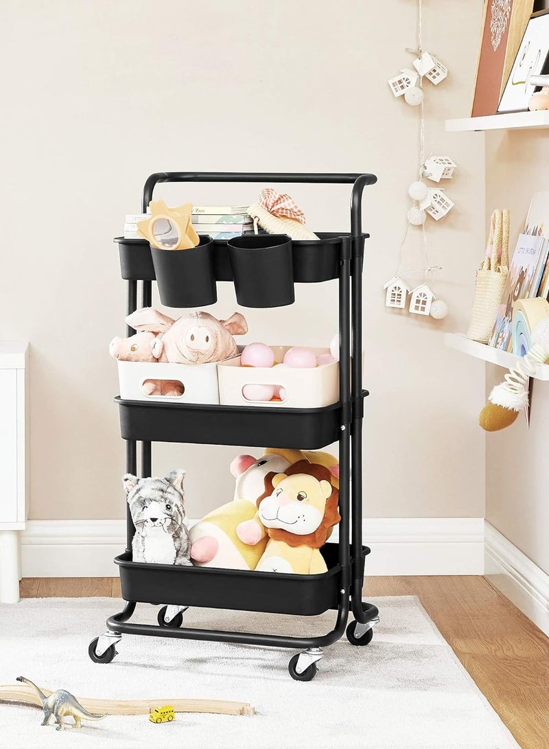 Prince Tier Utility Cart Rolling Storage Shelf - Image 5