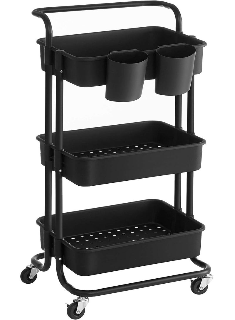 Prince Tier Utility Cart Rolling Storage Shelf - Image 1