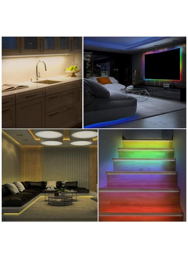 LED Strip Lights Battery Operated Color Changing Flexible LED Strip With Remote Control