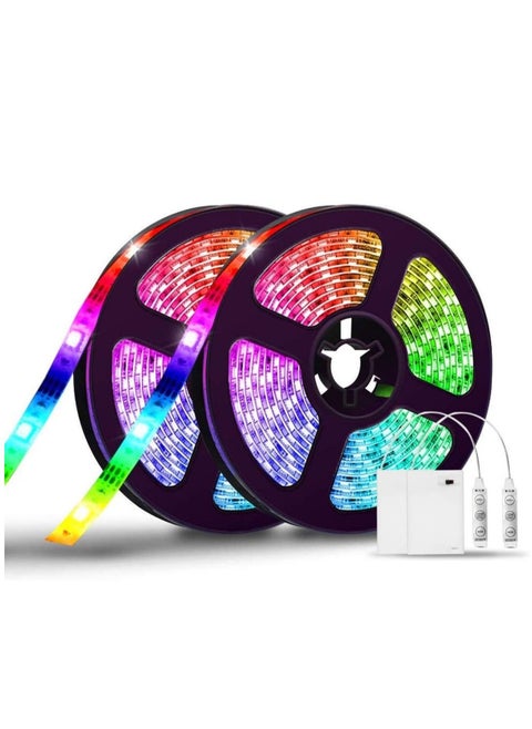 LED Strip Lights Battery Operated Color Changing Flexible LED Strip With Remote Control