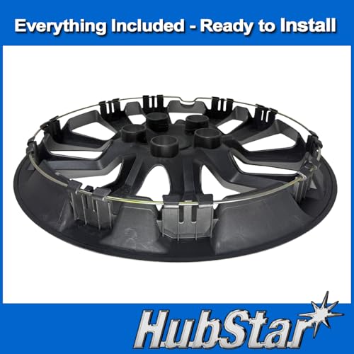 Hubstar Hubcap Replacement for Nissan Altima 2013-2018, 16-inch Premium Wheel Cover, Gloss Black, (1 Piece) - Image 4