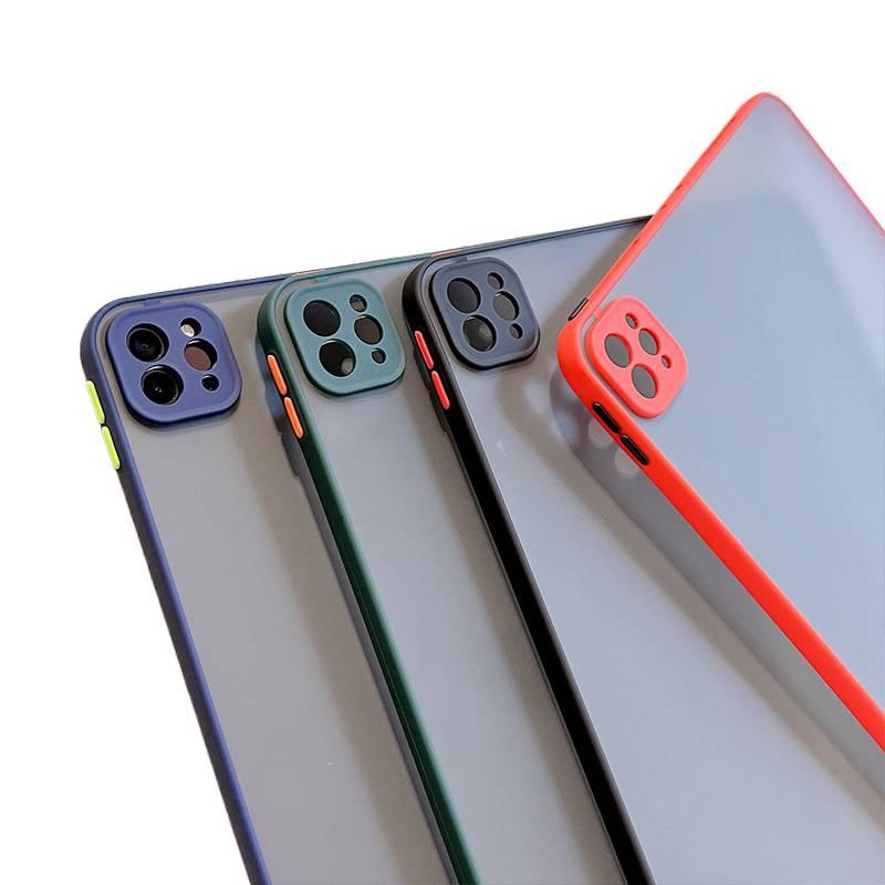DGG حافظة آيباد شفافة بظهر واضح لجهاز iPad Pro 11 / iPad 10th Gen باللون أحمر بظهر شفاف باللون الأحمر - Image 2