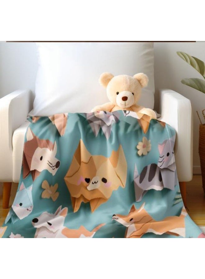 general Children's or student cartoon flannel thin blanket (warm and comfortable, suitable for sleep, games) 100cm*150cm - Image 5