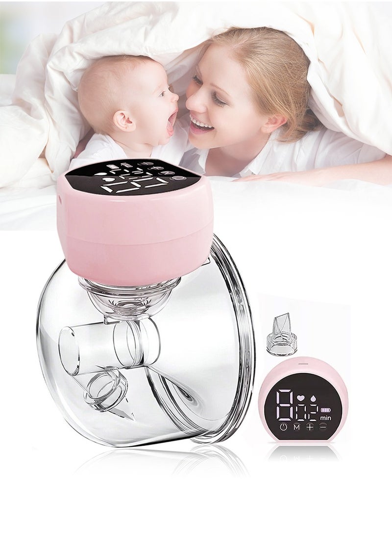 Beirui - Wearable Electric Breast Pump, Portable Anti-Reflux Breast Pump, 3 Modes and 9 Levels Touch Screen LED Display, USB Rechargeable, Ultra Quiet and Painless, Memory Function, Massageable - Image 1