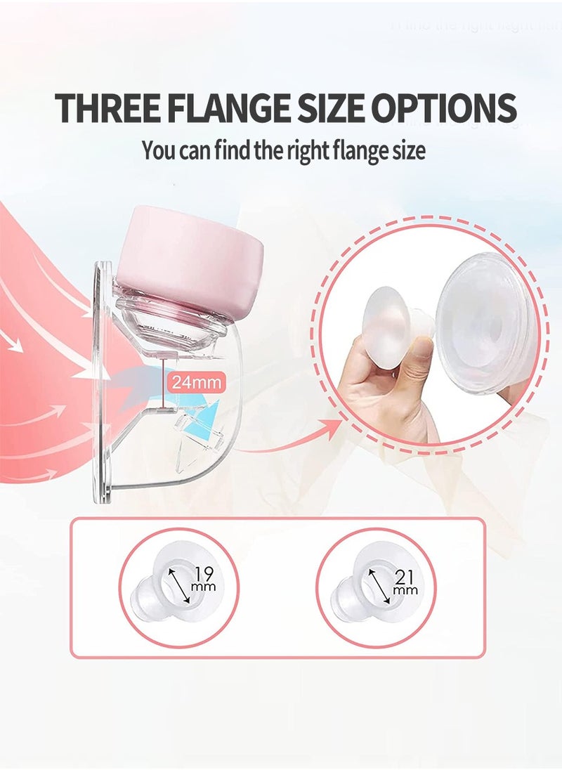 Beirui - Wearable Electric Breast Pump, Portable Anti-Reflux Breast Pump, 3 Modes and 9 Levels Touch Screen LED Display, USB Rechargeable, Ultra Quiet and Painless, Memory Function, Massageable - Image 1