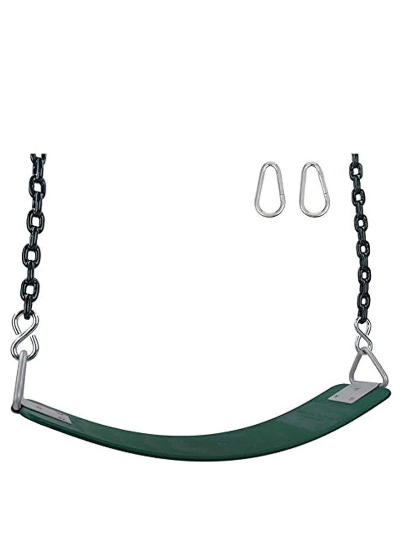 Swing Seat for Kids with Metal Triangle Ring 2 Chain and Snap Hooks  - Image 1