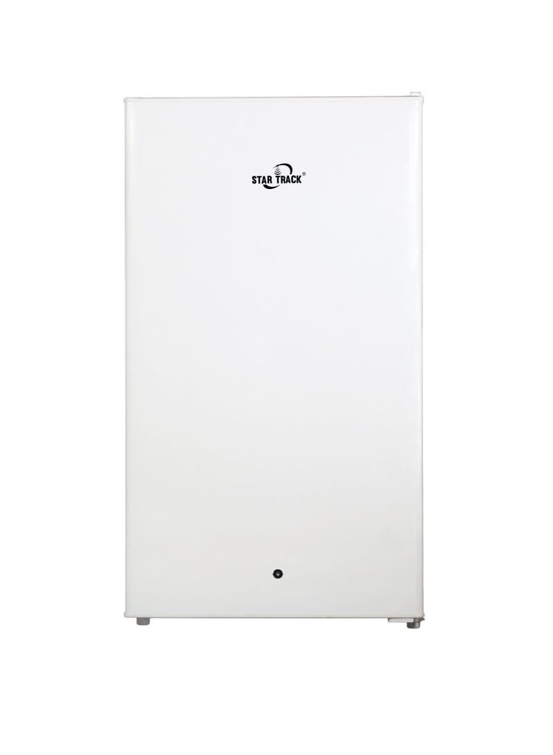 STAR TRACK Single Door Refrigerator 110 litre Gross Volume Capacity Comes with Child lock Elegant White Color (ST FRG-110SKL) ST-FRG-110SKL WHITE - Image 1