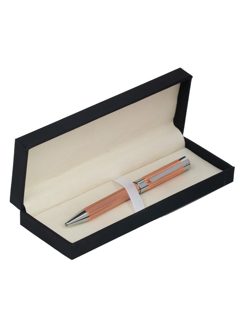 RS brass and silver engraved pen - Image 2