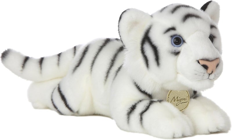 Aurora Miyoni White Tiger Stuffed Animal - Lifelike Plush Toy - 16.5 Inches - Image 1