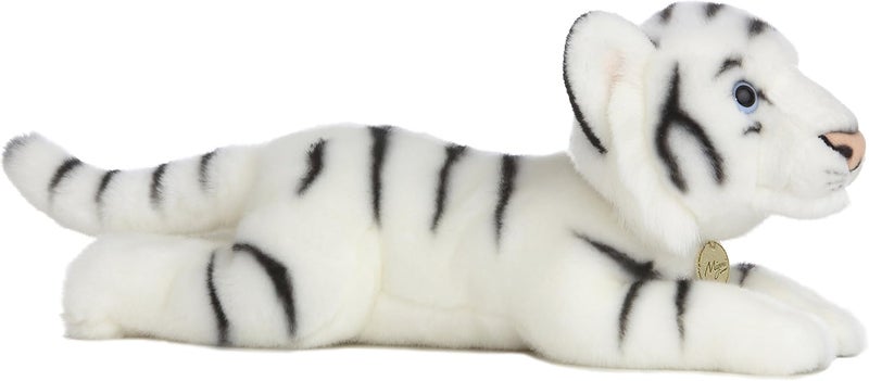 Aurora Miyoni White Tiger Stuffed Animal - Lifelike Plush Toy - 16.5 Inches - Image 2