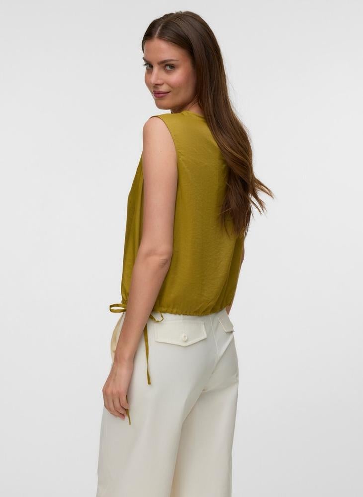 VERO MODA Vmmira Woven Crop Top - Image 2