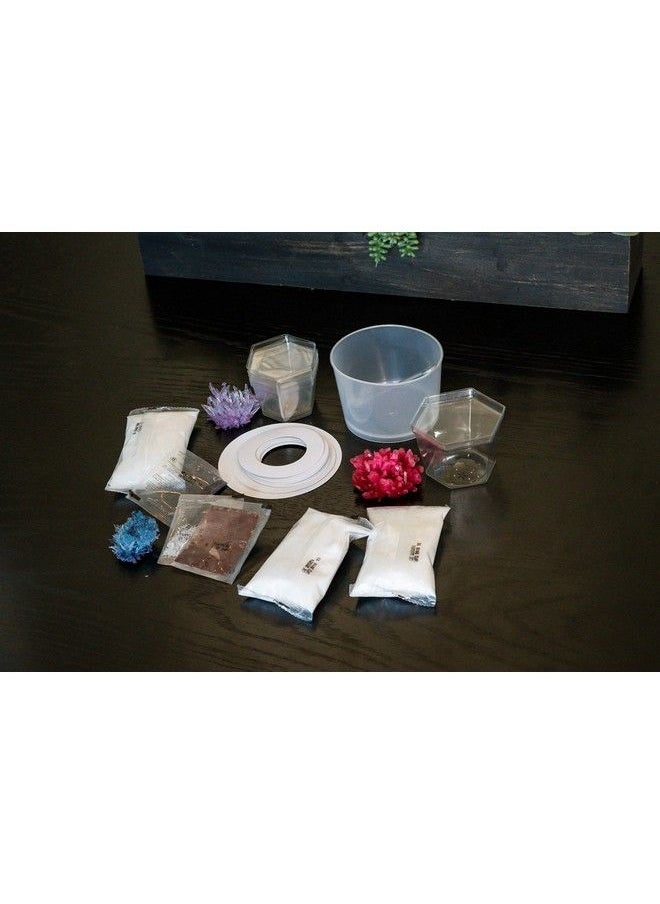 4m Crystal Growing Science Experimental Kit 7 Crystal Science Experiments With Display Cases Easy Diy Stem Toy Lab Experiment Specimens Educational Gift For Kids Teens Boys & Girls  - Image 5
