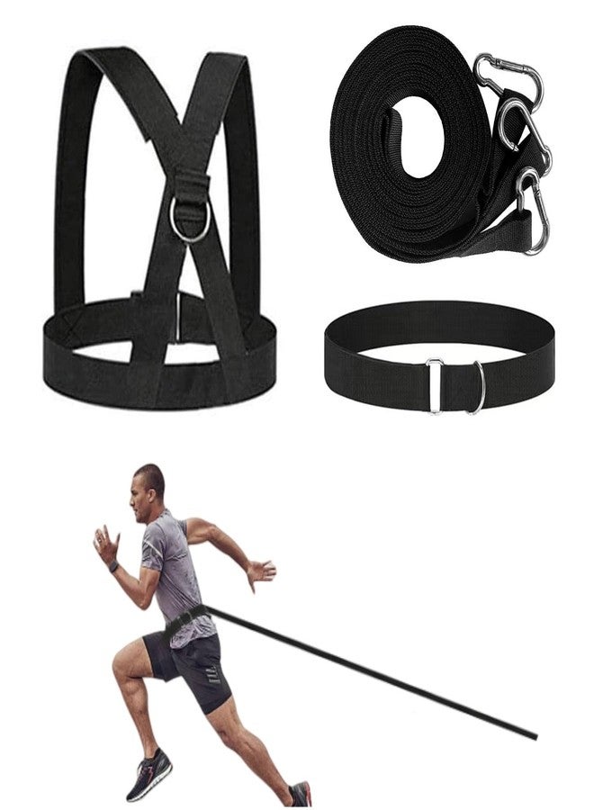 OYINDIZ Sled Workout Equipment, Harness Set for Training Outdoor, Tire Pulling Fitness Resistance Full Body Physical Exercise Football Men and Women - Image 1