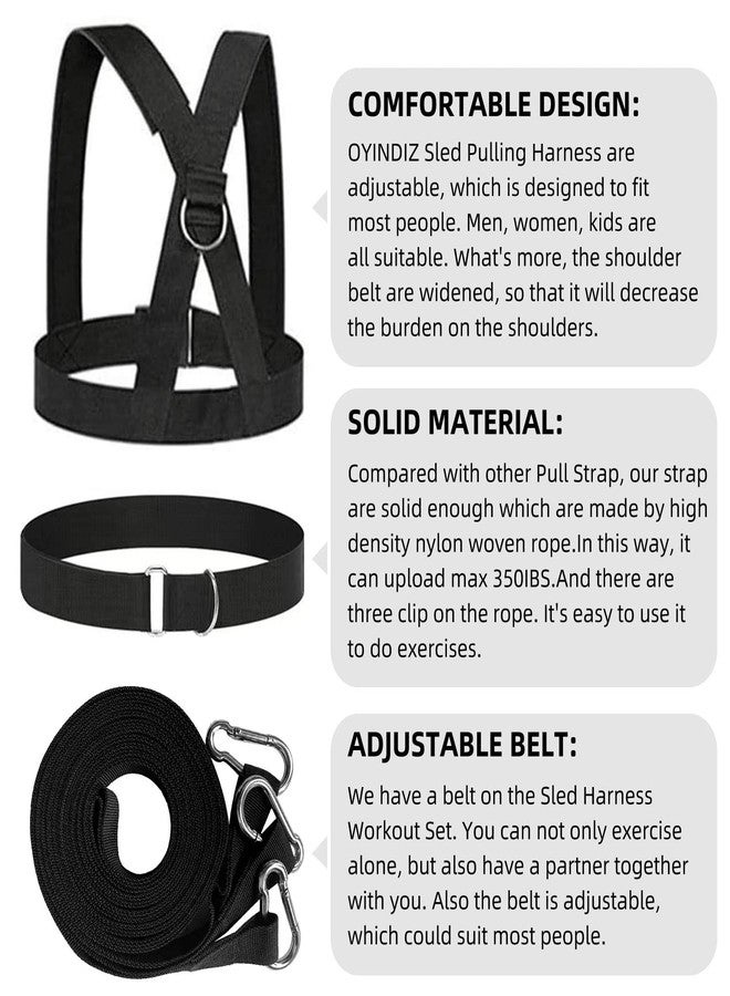 OYINDIZ Sled Workout Equipment, Harness Set for Training Outdoor, Tire Pulling Fitness Resistance Full Body Physical Exercise Football Men and Women - Image 4