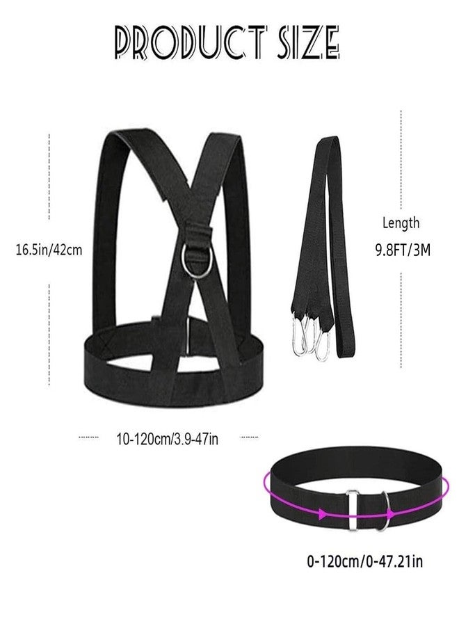 OYINDIZ Sled Workout Equipment, Harness Set for Training Outdoor, Tire Pulling Fitness Resistance Full Body Physical Exercise Football Men and Women - Image 2