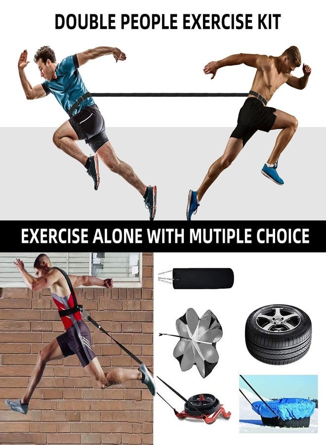 OYINDIZ Sled Workout Equipment, Harness Set for Training Outdoor, Tire Pulling Fitness Resistance Full Body Physical Exercise Football Men and Women - Image 3
