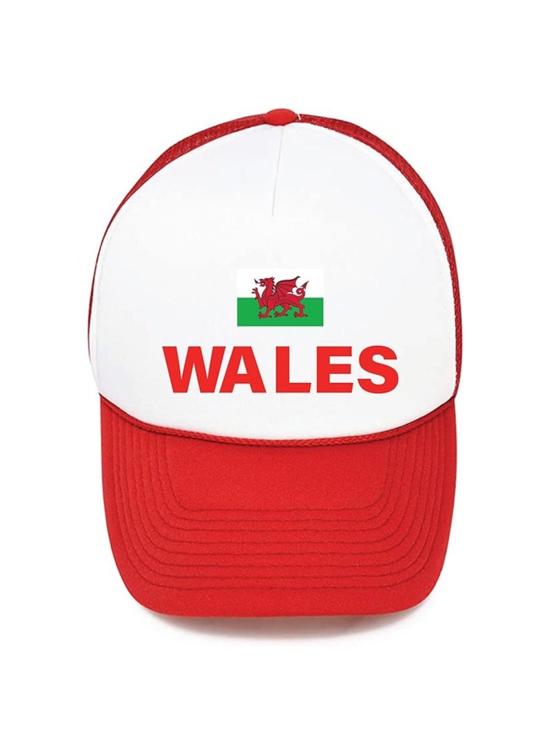 Generic Wales Sports Cap With Adjustment Plastic Snap Closure For Men And Women  - Image 1