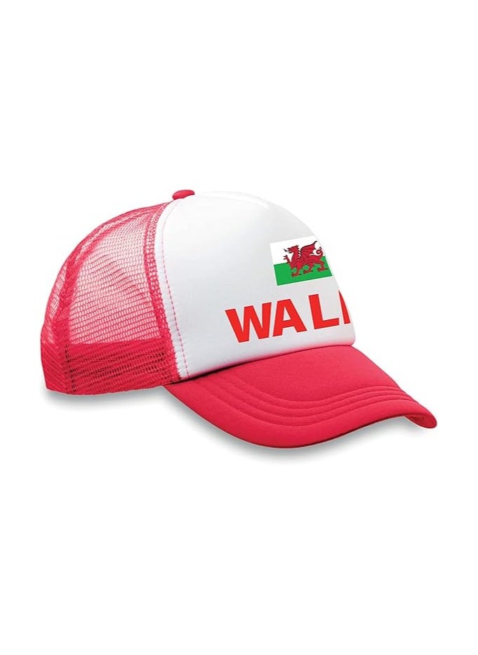 Generic Wales Sports Cap With Adjustment Plastic Snap Closure For Men And Women  - Image 2