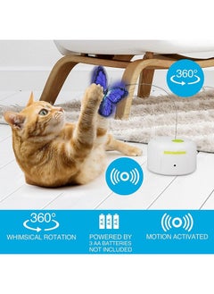 all for paws Motion Activate Cat Toys Interactive Flutter Butterfly Kitten Enrichment Toy With One Replacement For Indoor Cats  - Image 2