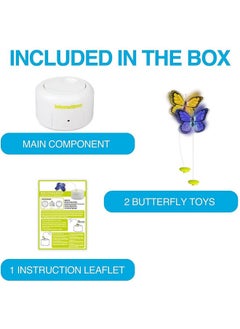 all for paws Motion Activate Cat Toys Interactive Flutter Butterfly Kitten Enrichment Toy With One Replacement For Indoor Cats  - Image 4