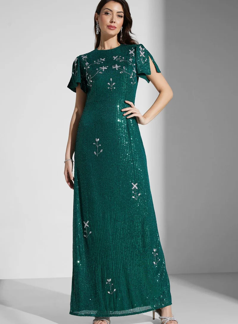 Namshi x Embellished Maxi Dress