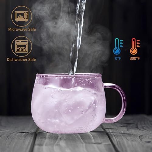 DOPUDO 11oz Pink Glass Tea Cup with Infuser and Lid– Versatile and Elegant Gift for Women, Perfect for Loose Leaf Tea and Other Beverages. - Image 5