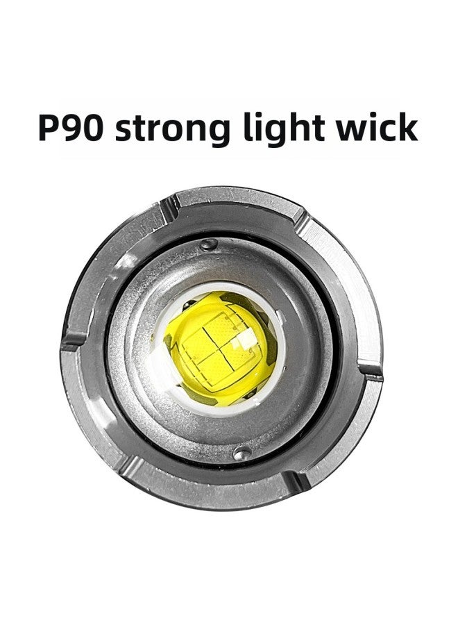 Loquat XHP90 Telescopic Zoom LED Hose Barbecue Light Outdoor Emergency Lighting Car Repair Work Light-Color:Single Lamp + Type-C Data Line 【without Battery】 【20*14*8 Aircraft Boxed】】 - Image 2