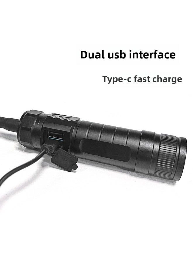 Loquat XHP90 Telescopic Zoom LED Hose Barbecue Light Outdoor Emergency Lighting Car Repair Work Light-Color:Single Lamp + Type-C Data Line 【without Battery】 【20*14*8 Aircraft Boxed】】 - Image 4