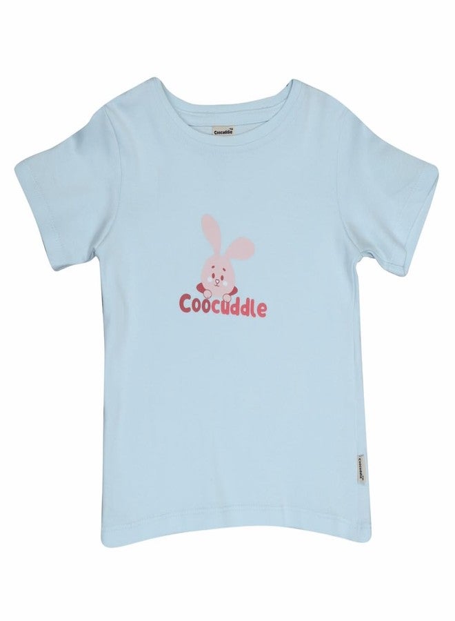 Coocuddle Organic Cotton Baby T-Shirt Set, Pack of 2 12 Months18 Months White & Blue - Image 4